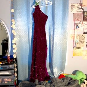 Pink sequin dress, xs